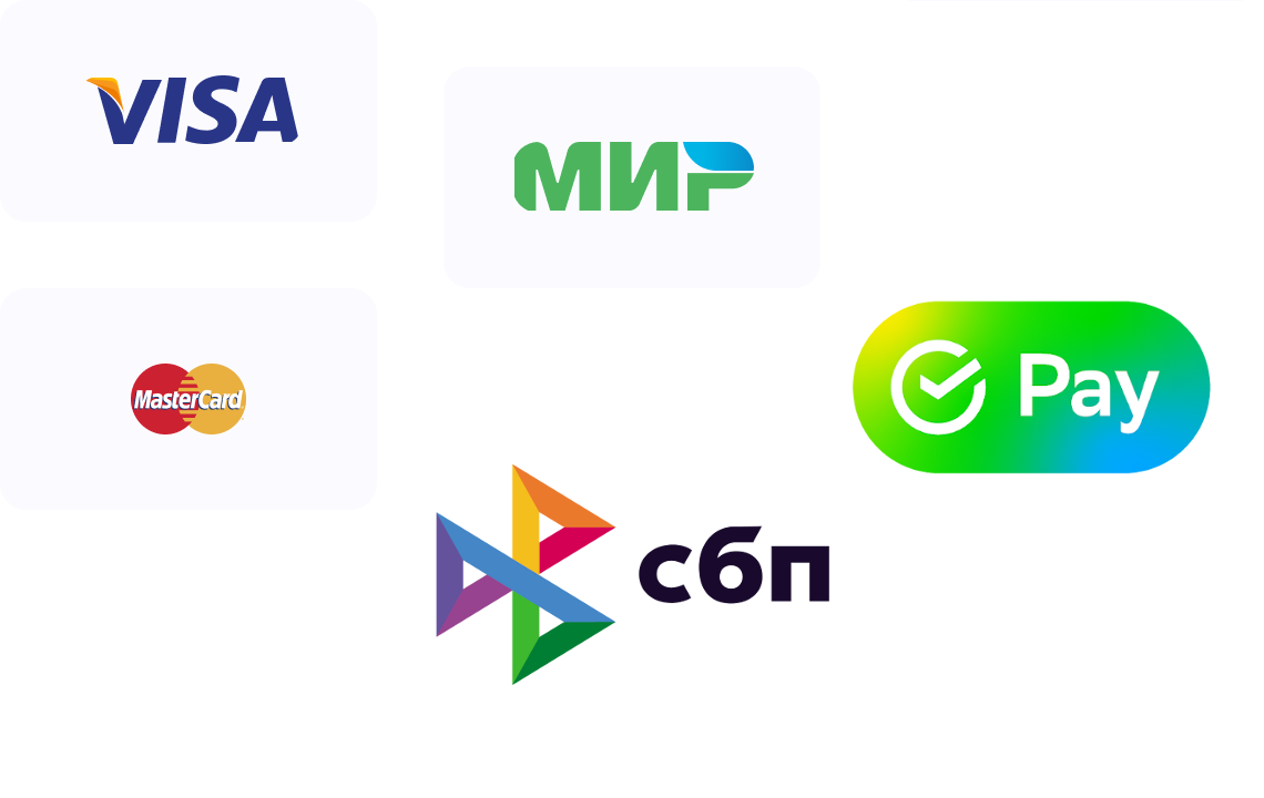 Поддерживаемые платежные методы